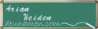 Arian Weiden Visitenkarte